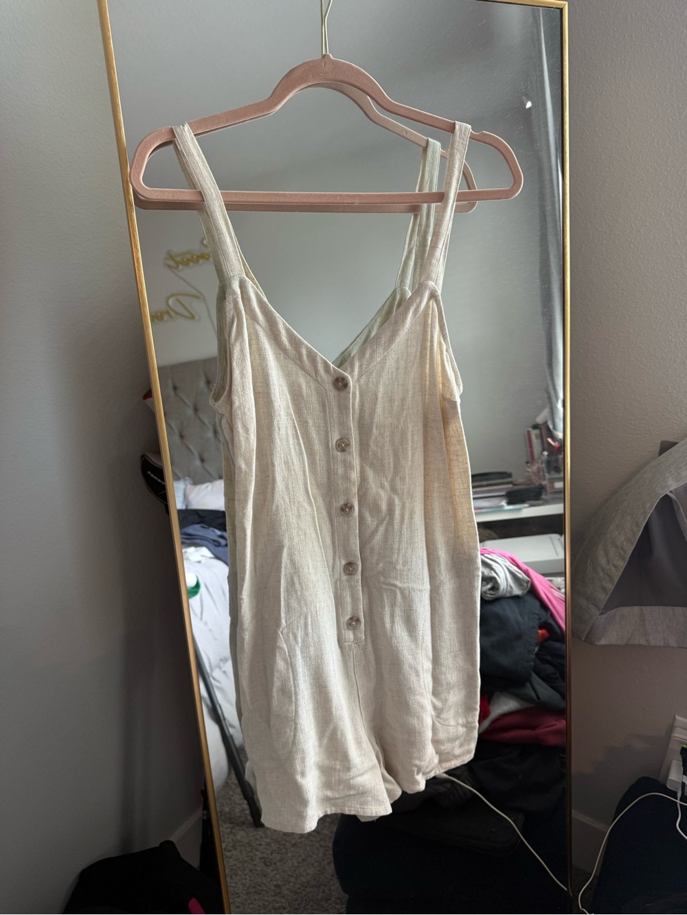 Gentle Fawn Cream Button-Front Camisole NWT